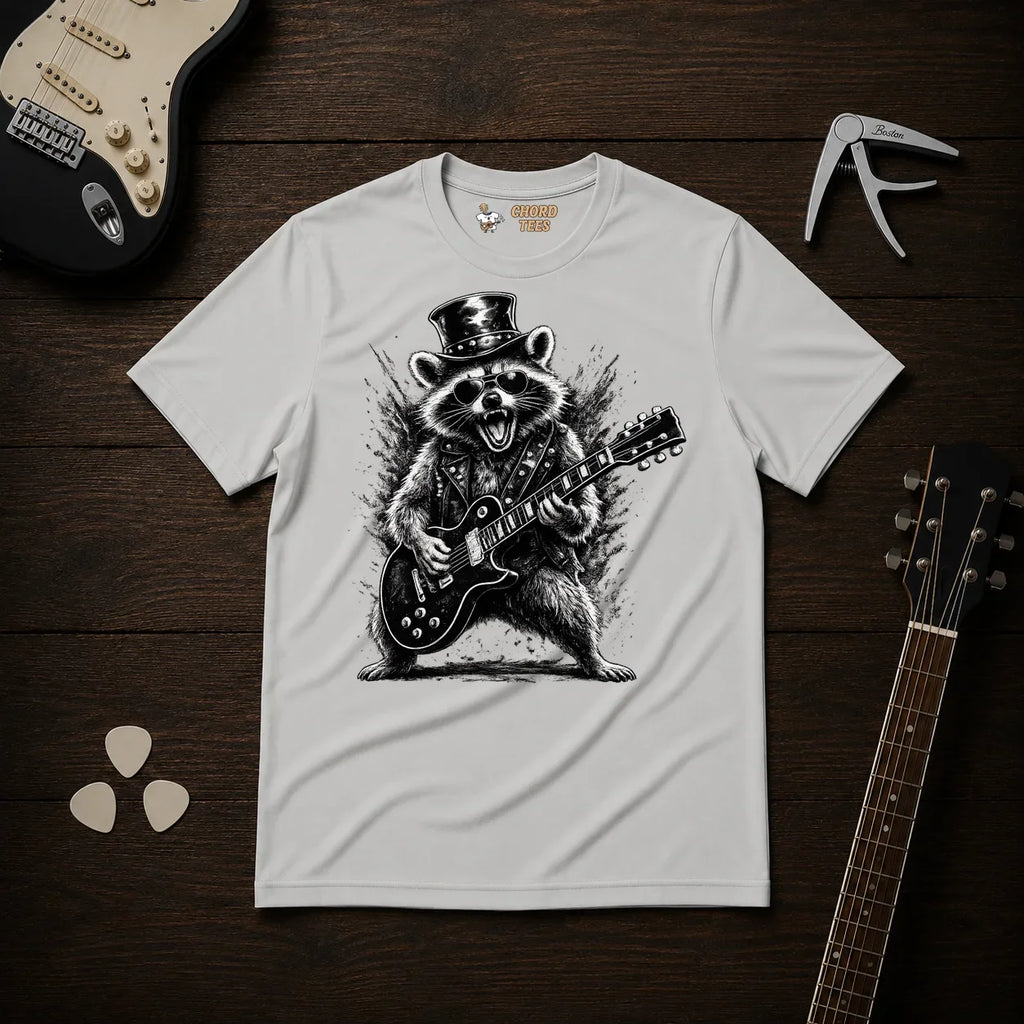 Raccoon Guitarist T-Shirt