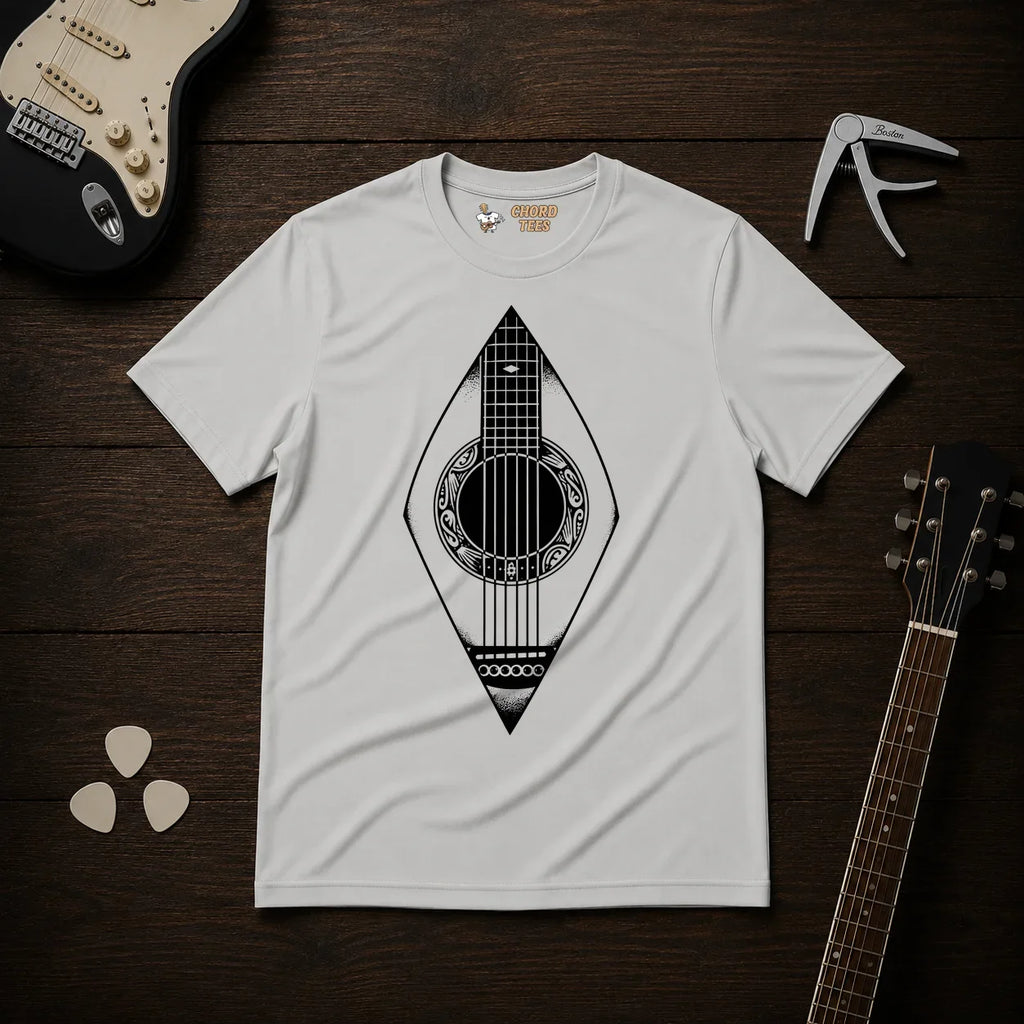 Guitar Diamond Shaped T-Shirt