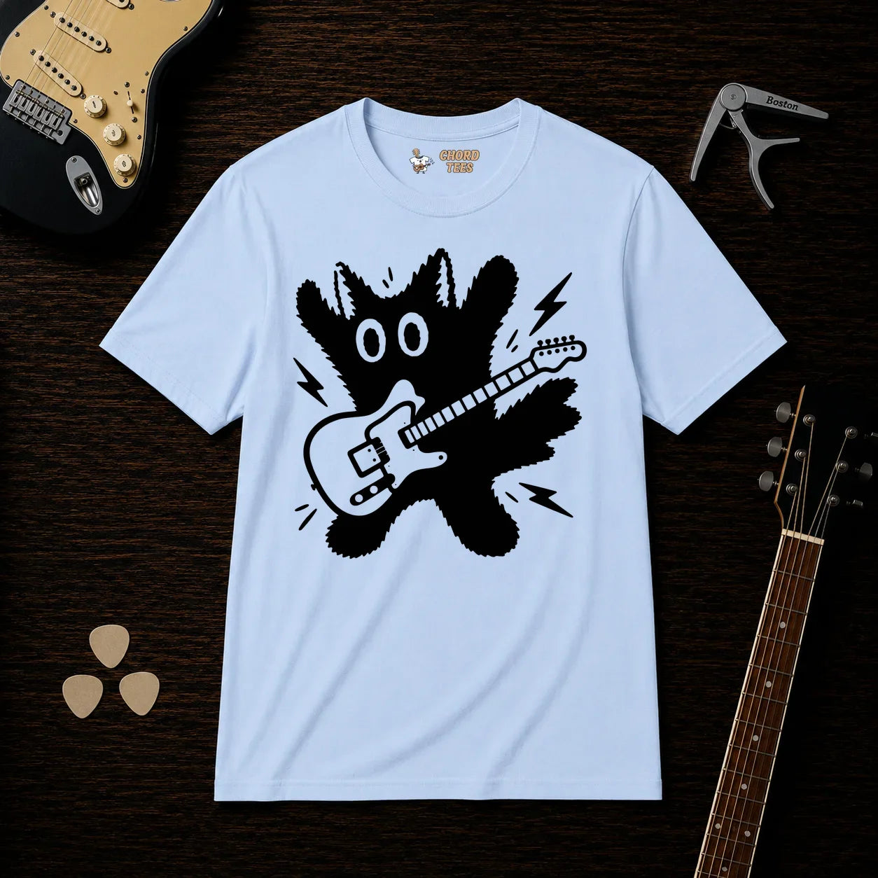 Cat Guitarist T-Shirt