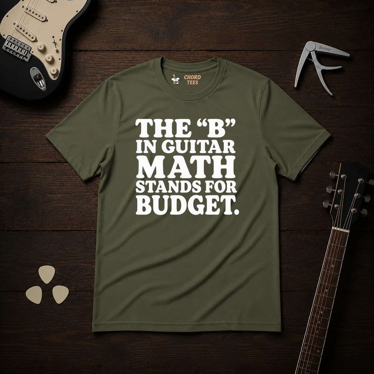 The B In Guitar Math T-Shirt