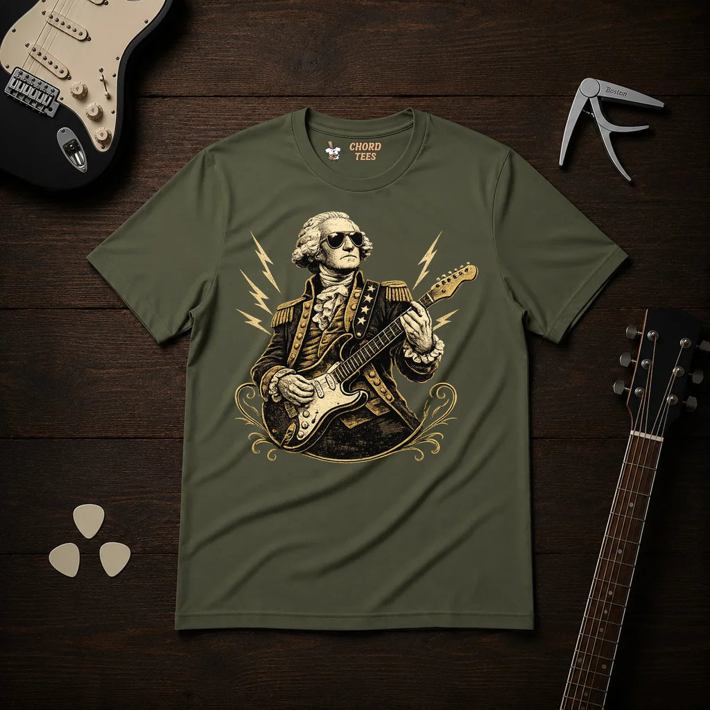 George Washington Playing Guitar T-Shirt