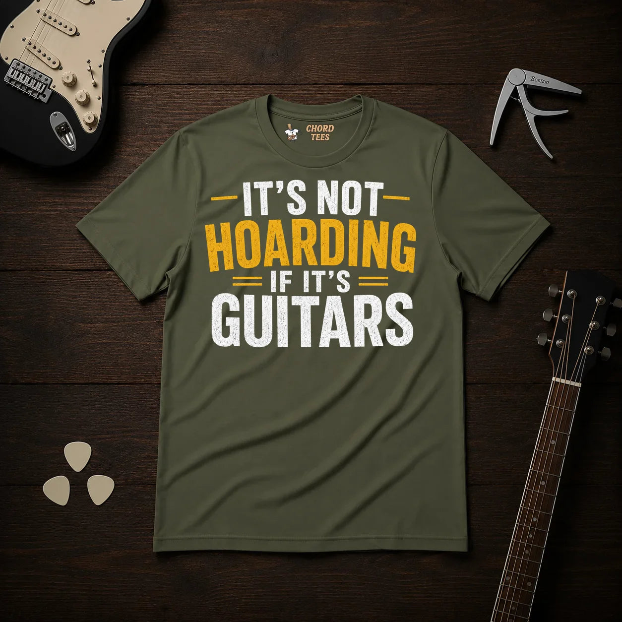 It's Not Hoarding If It's Guitars T-Shirt