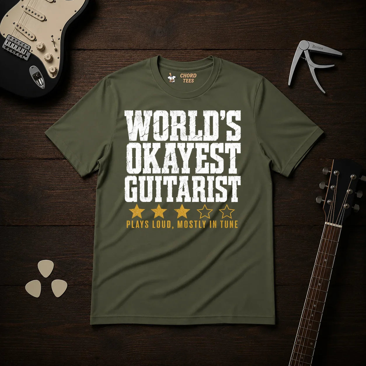 World's Okayest Guitarist T-Shirt