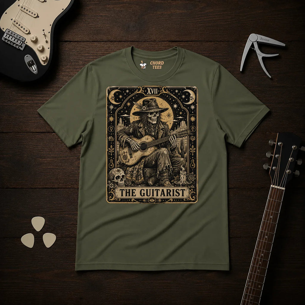 The Guitarist Tarrot Card T-Shirt