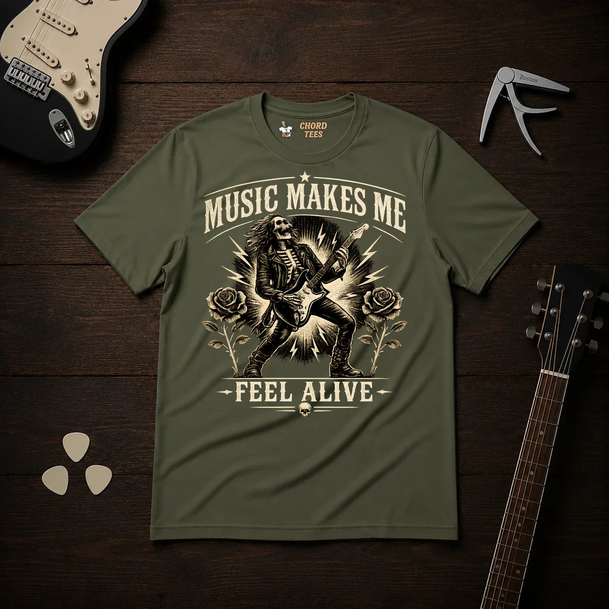 Music Makes Me Feel Alive T-Shirt
