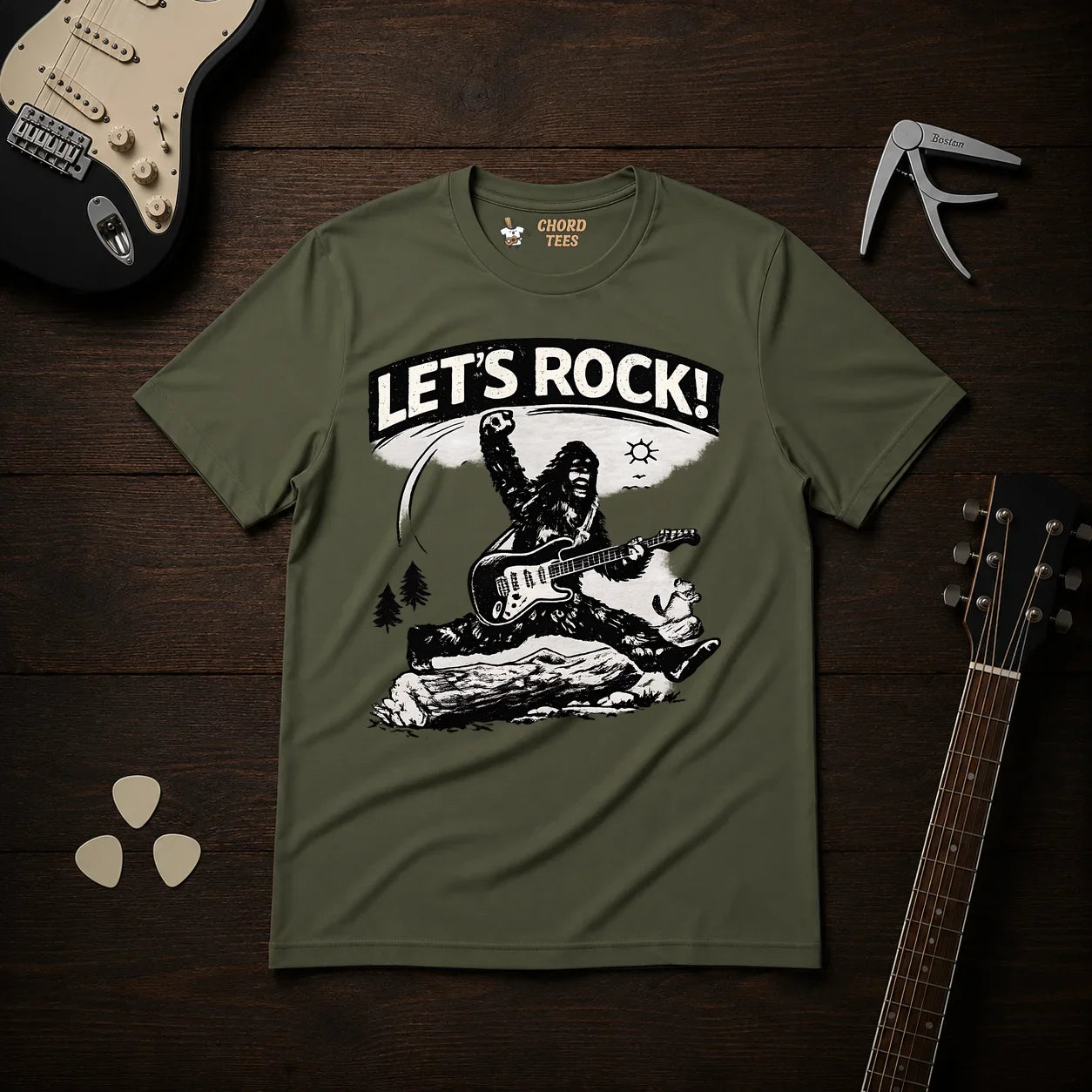 Let's Rock Bigfoot T-Shirt