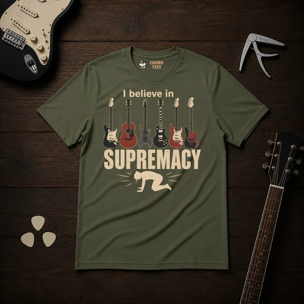 I Believe In Guitar Supremacy T-Shirt