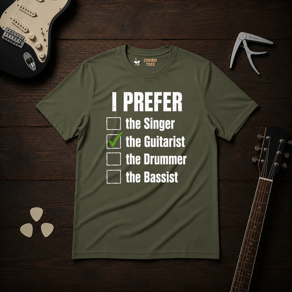 I Prefer The Guitarist T-Shirt
