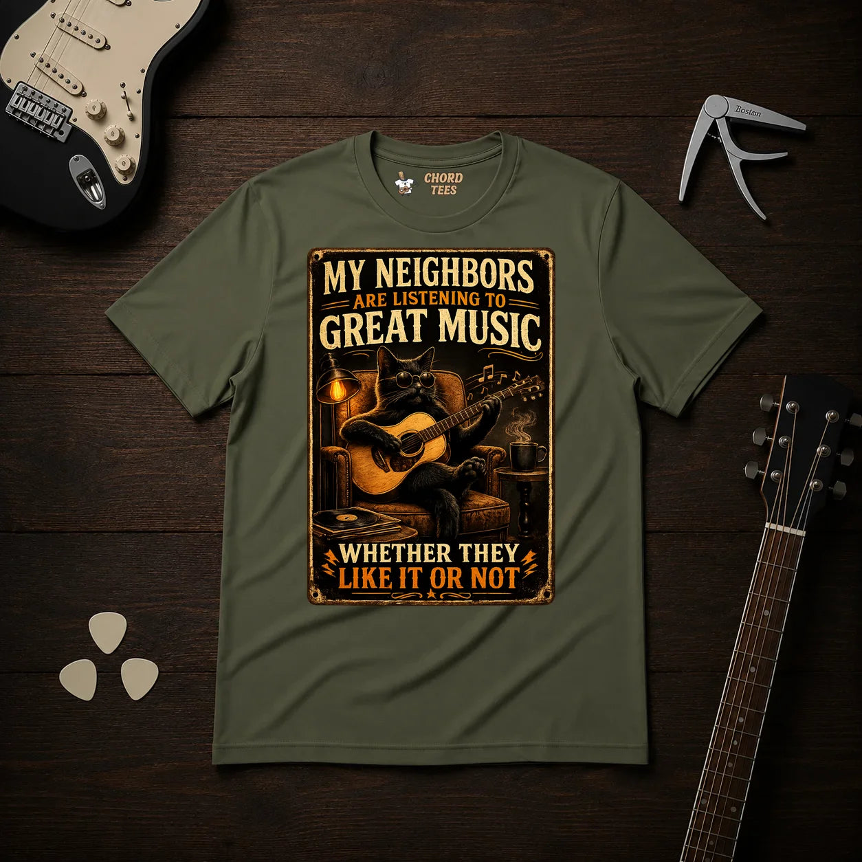 My Neighbors Are Listening To Great Music T-Shirt
