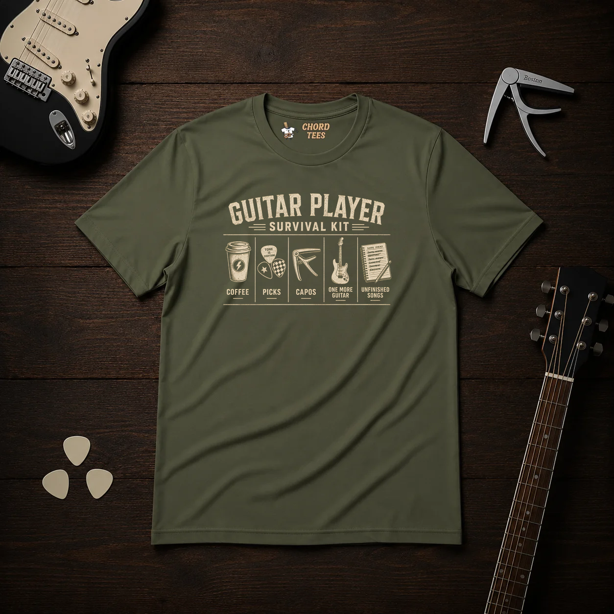 Guitar Player Survival Kit T-Shirt