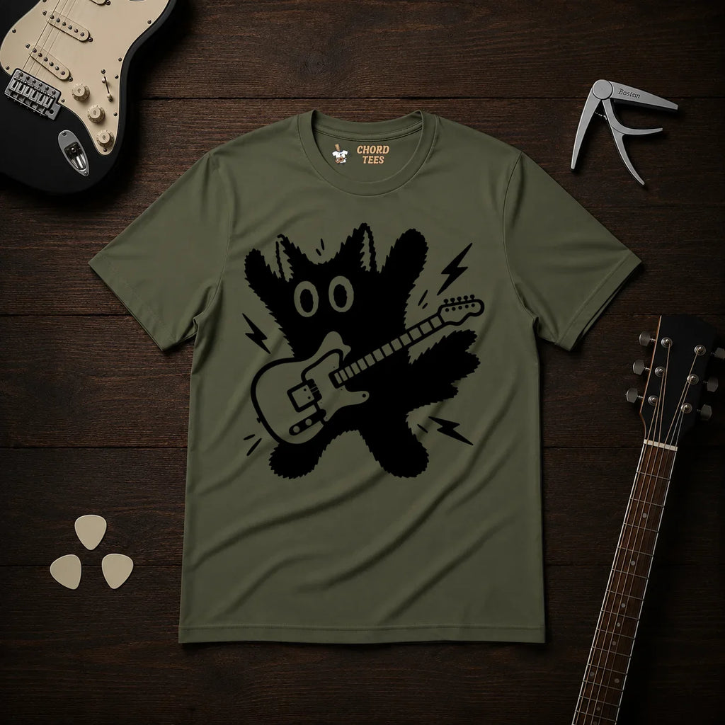 Cat Guitarist T-Shirt