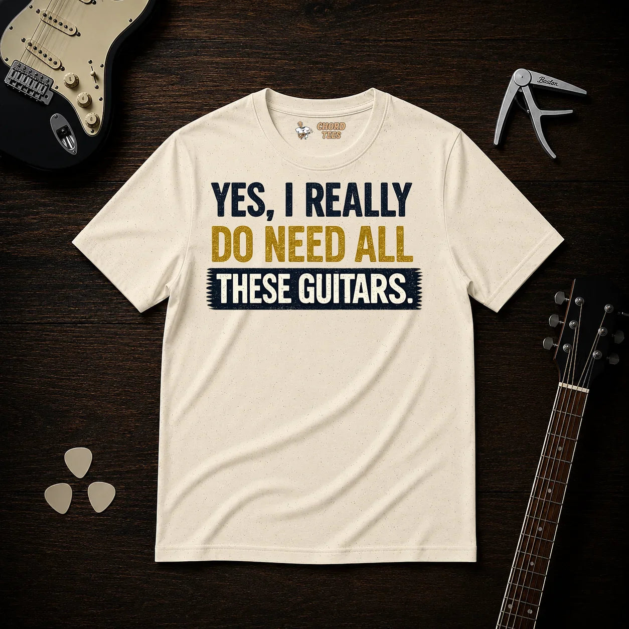 Yes I Really Do Need All These Guitars T-Shirt