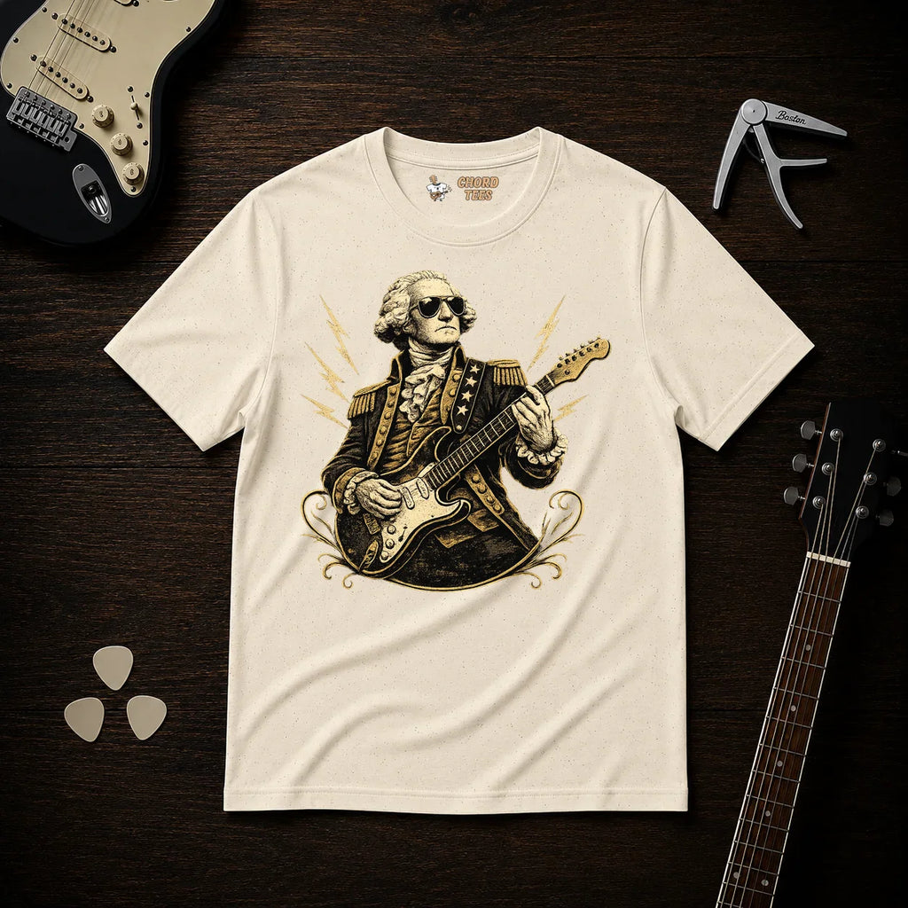 George Washington Playing Guitar T-Shirt