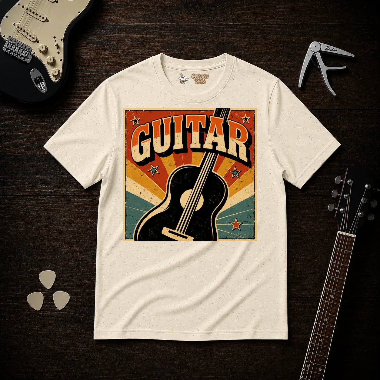 Golden Hour Guitar T-Shirt