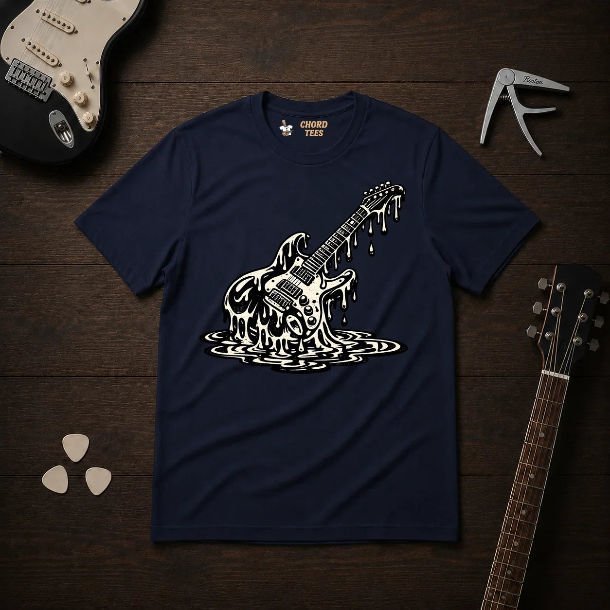 Melting Guitar T-Shirt