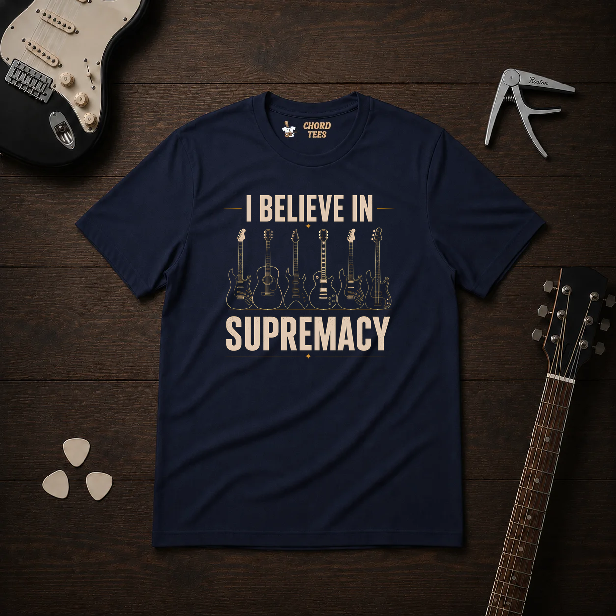 I Believe In Guitar Supremacy T-Shirt