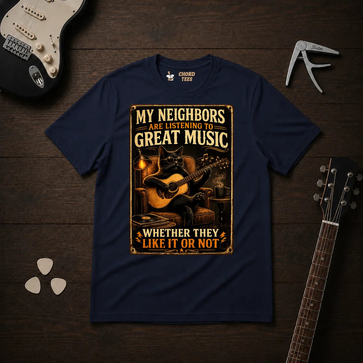 My Neighbors Are Listening To Great Music T-Shirt