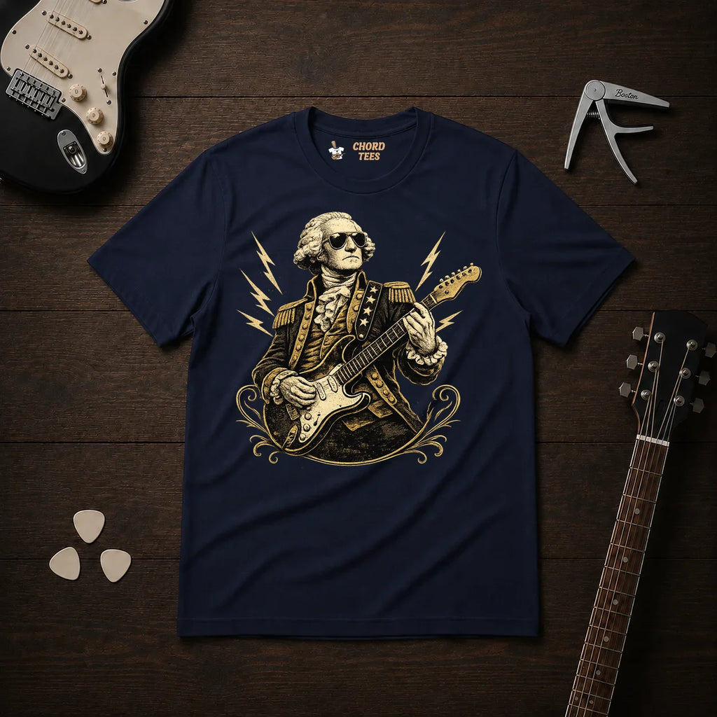 George Washington Playing Guitar T-Shirt