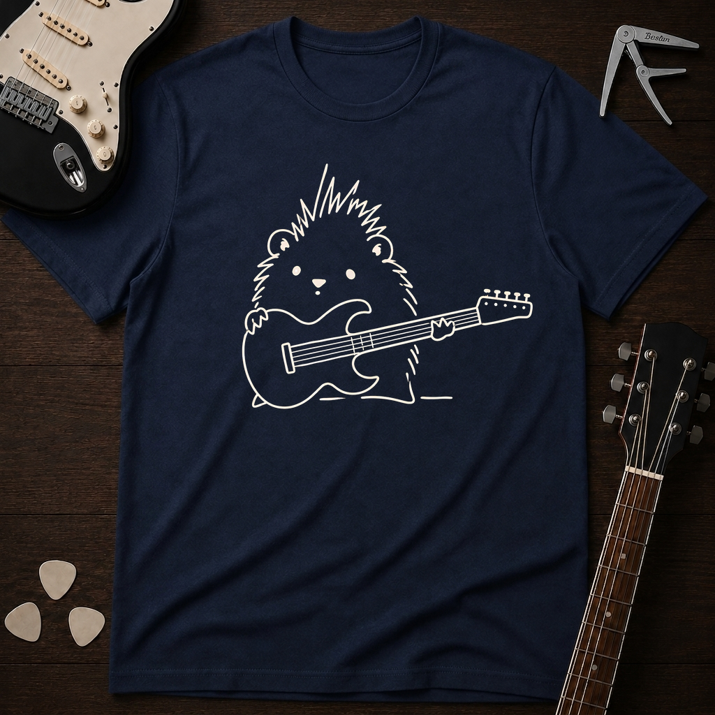 Hedgehog Guitarist T-Shirt
