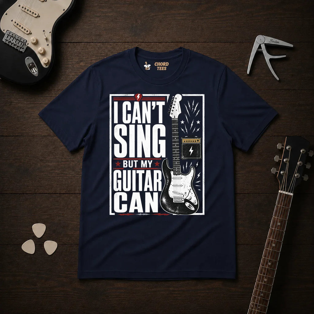 I Can't Sing But My Guitar Can T-Shirt
