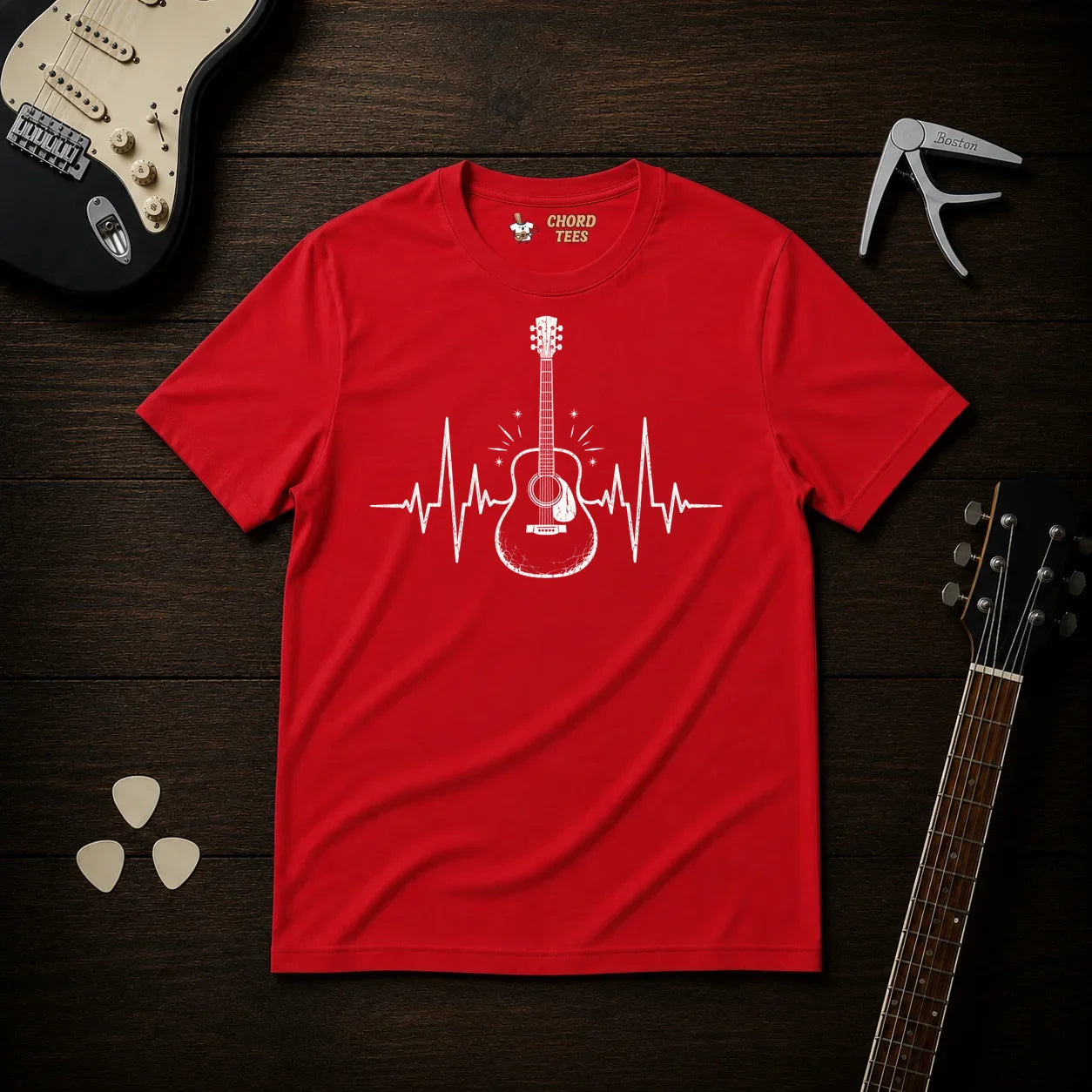 Six Strings, One Pulse T-Shirt