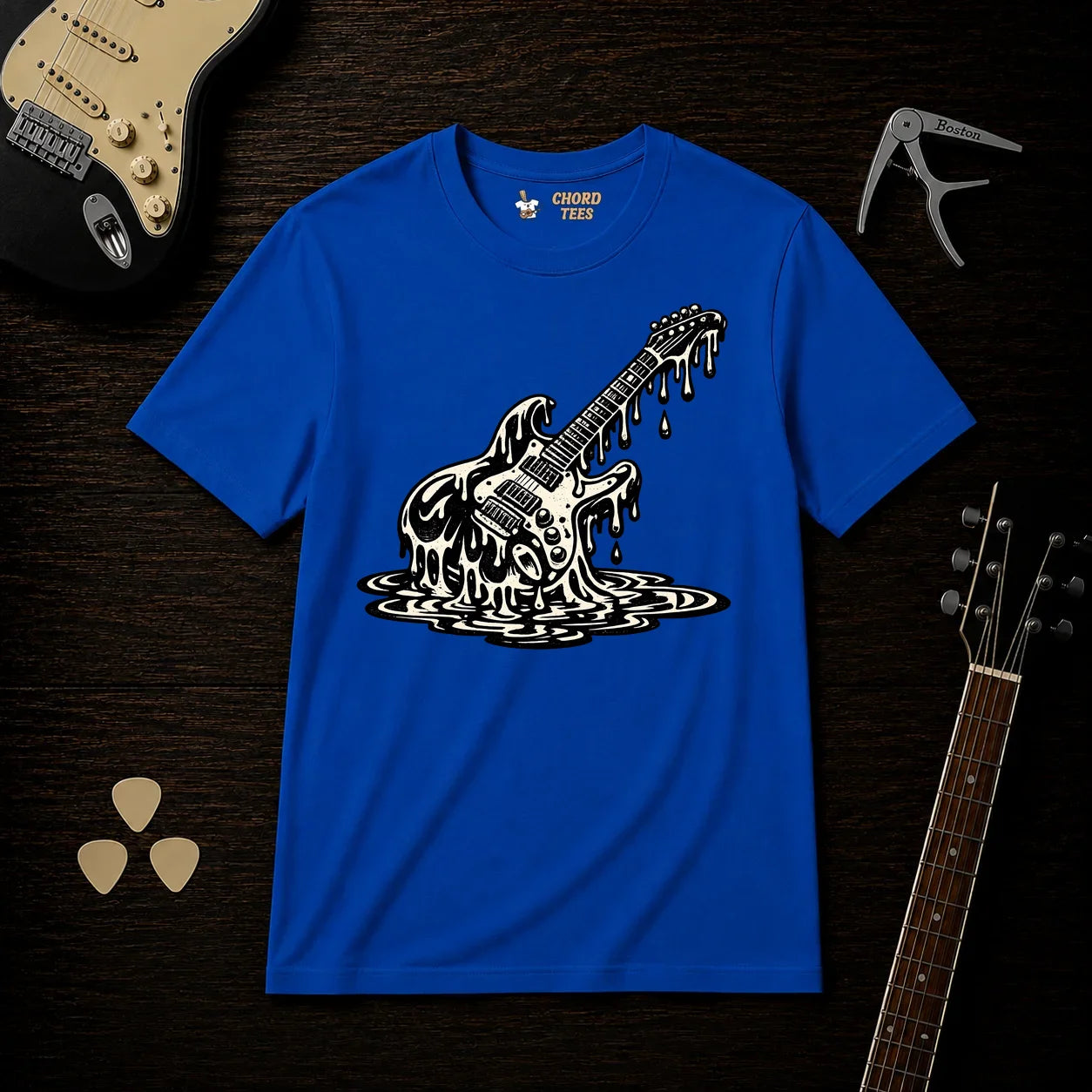 Melting Guitar T-Shirt