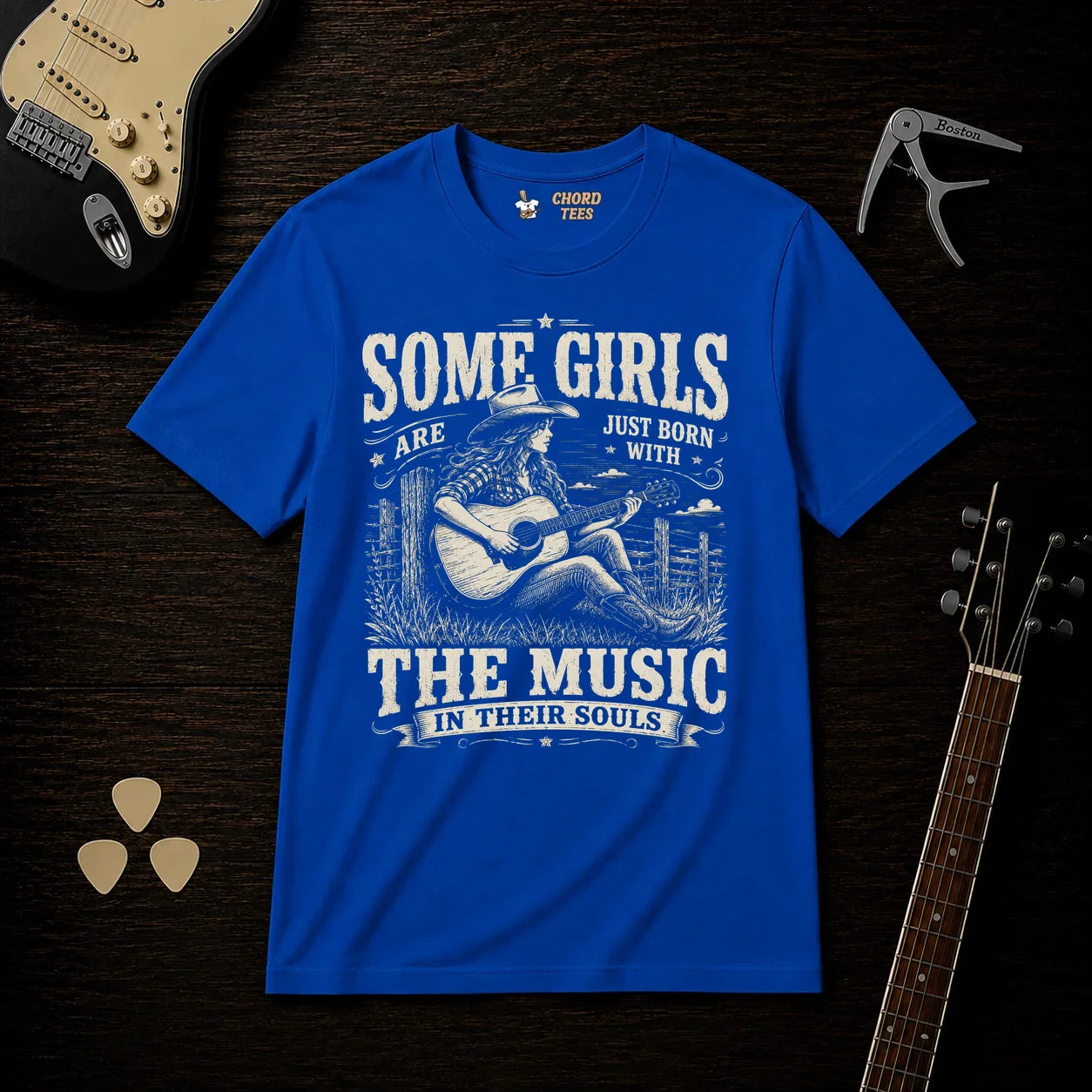 Some Girls Are Just Born With The Music T-Shirt