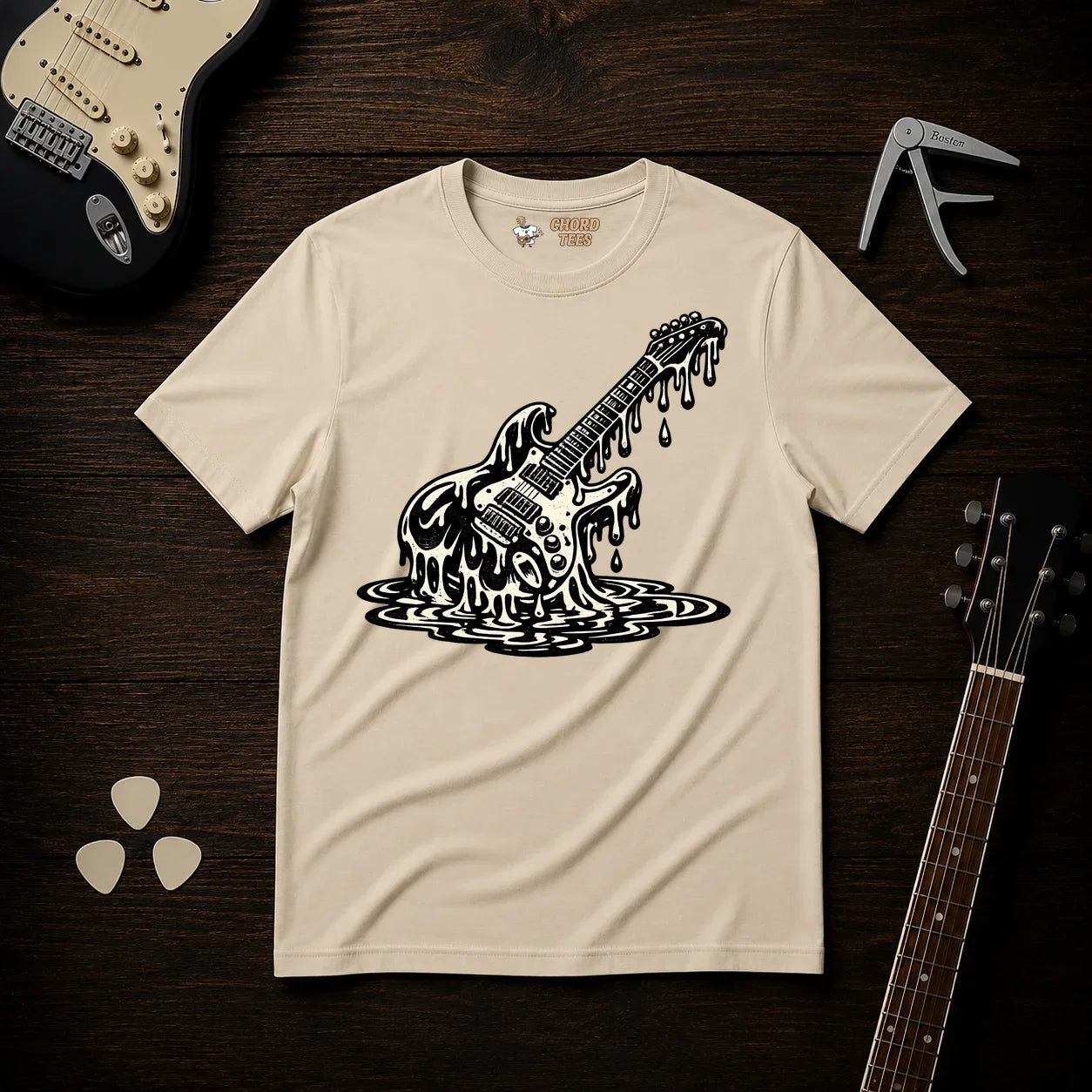 Melting Guitar T-Shirt