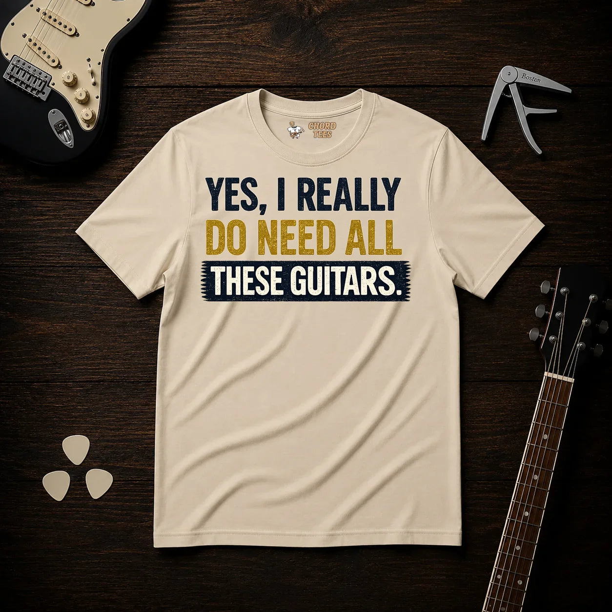 Yes I Really Do Need All These Guitars T-Shirt