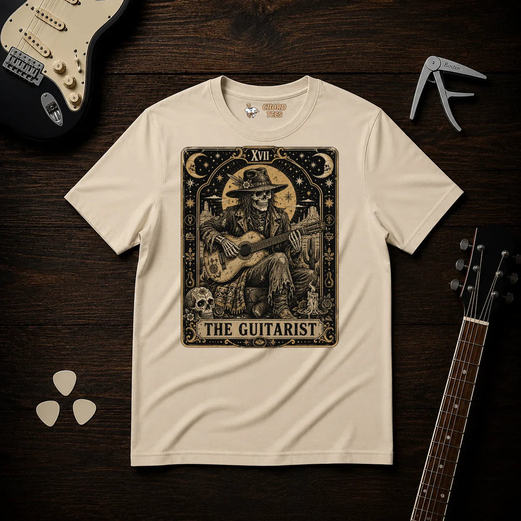 The Guitarist Tarrot Card T-Shirt