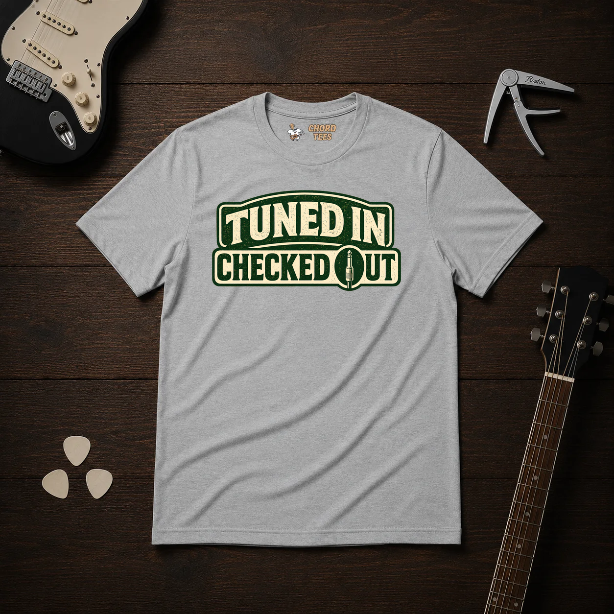 Tuned In Checked Out T-Shirt
