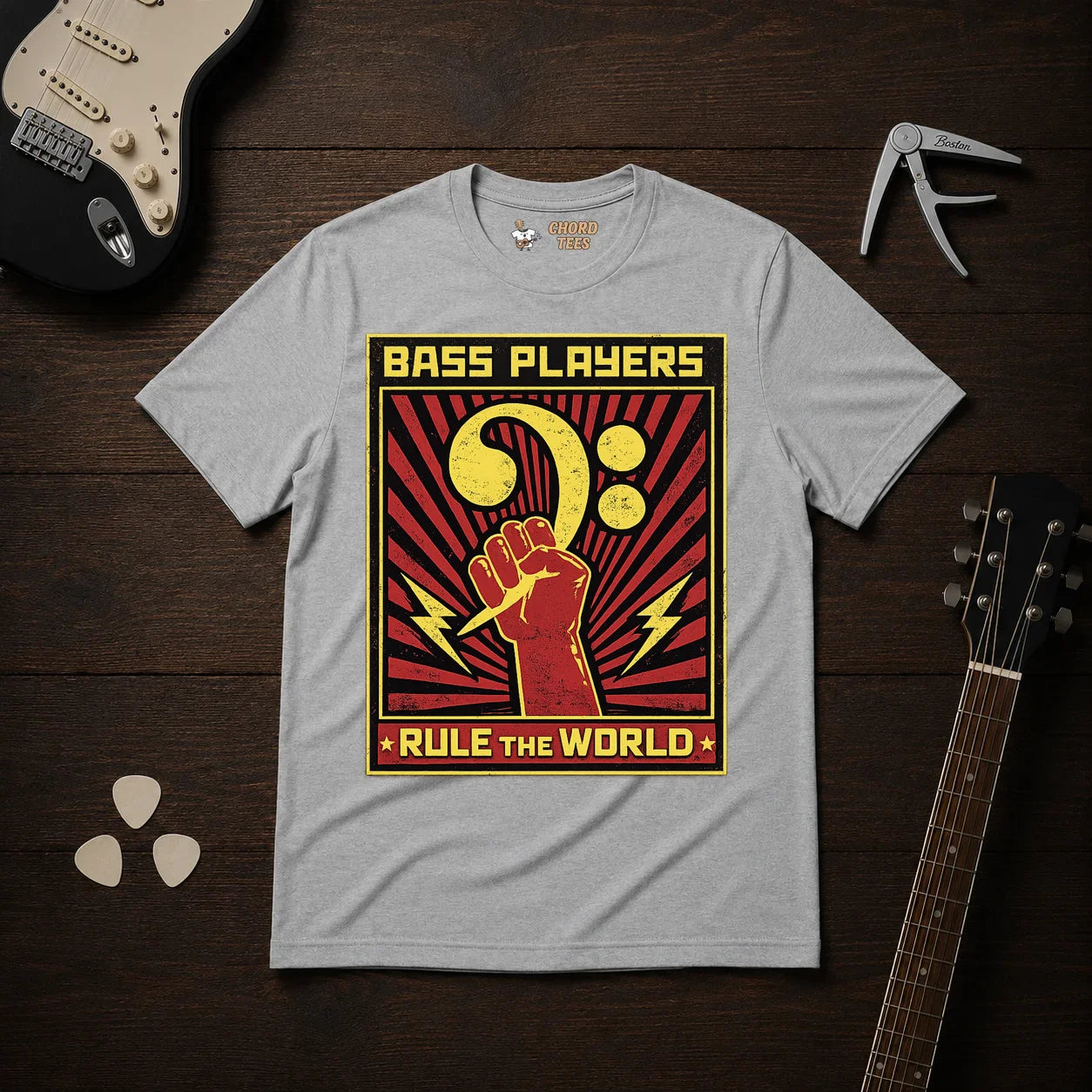 Bass Players Rule The World T-Shirt