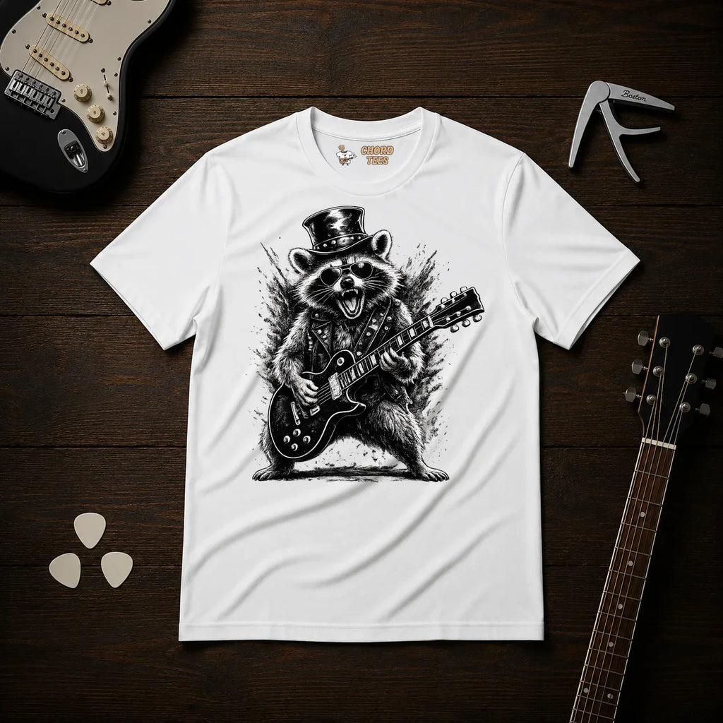 Raccoon Guitarist T-Shirt