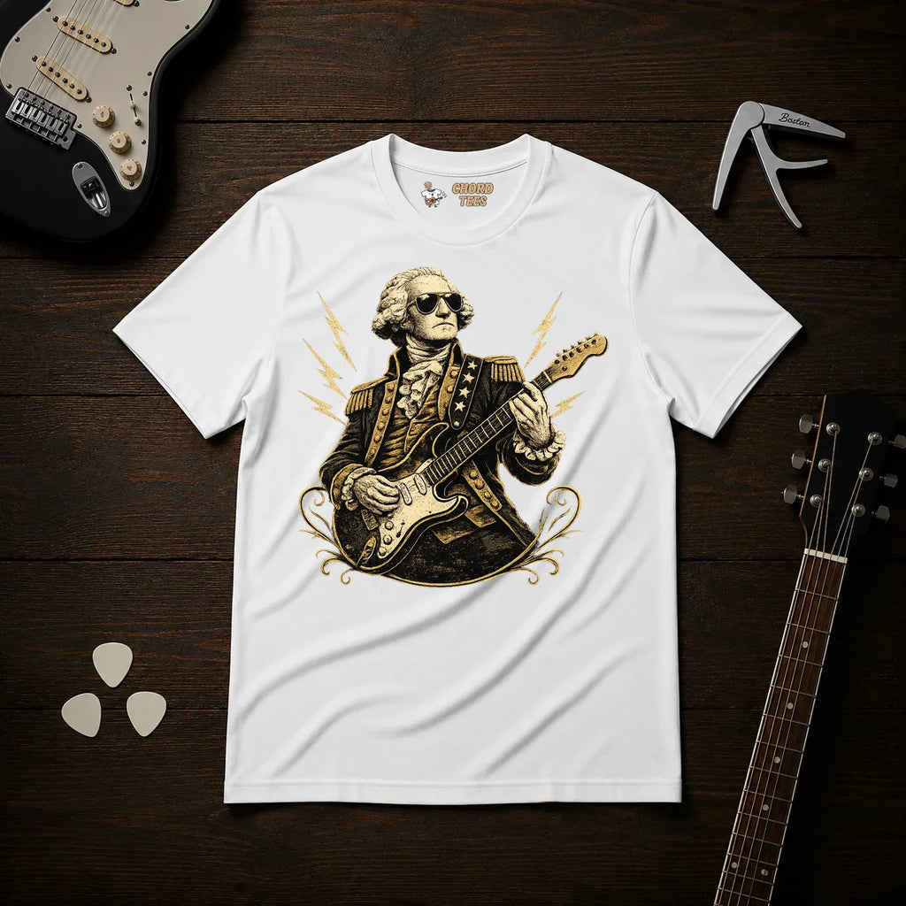 George Washington Playing Guitar T-Shirt