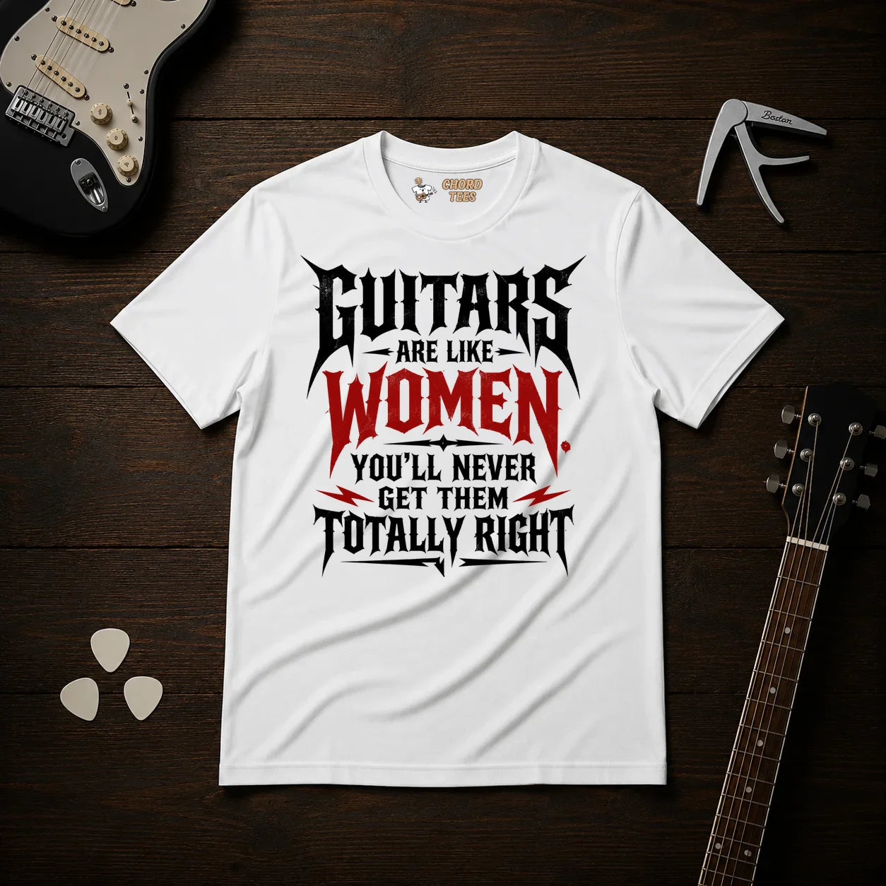 Guitars Are Like Women T-Shirt